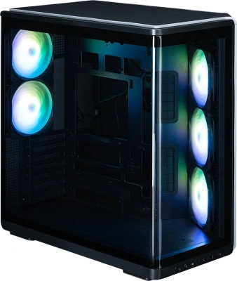 Корпус Zalman P60 черный без БП ATX 6x120mm 2x140mm 2xUSB3.0 audio bott PSU