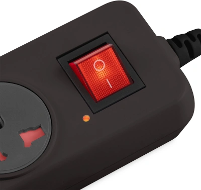 Сетевой фильтр Buro 500UNH-5-BG 5м (5 розеток) черный/серый (коробка)