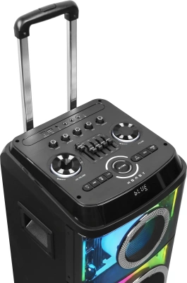 Колонка порт. Ural Молот 103 черный 1200W 1.1 BT/3.5Jack/USB-C 15м 7000mAh (УРАЛ МОЛОТ 103)
