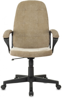 Кресло руководителя Бюрократ CH 002 Fabric песочный Light-21 крестов. пластик