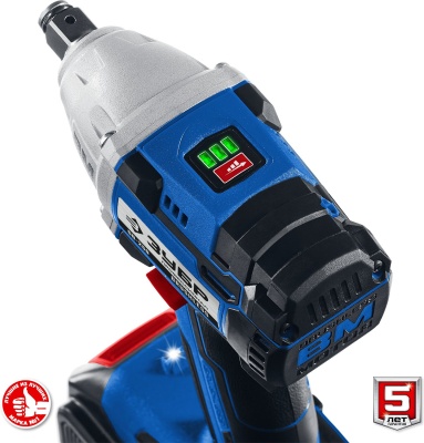 Гайковерт Зубр GB-250-22 аккум. патрон:квад.1/2" (кейс в комплекте)