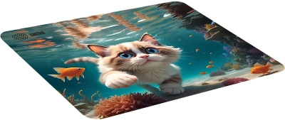 Коврик для мыши Cactus Fish Cat рисунок 300x250x3мм (CS-MPC-D15M)