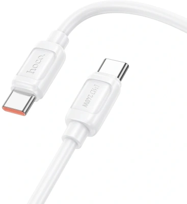 Кабель Hoco X115 52025 USB Type-C (m)-USB Type-C (m) 1.2м белый
