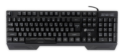 Клавиатура Оклик 709G черный USB for gamer LED (1788144) кабель 1.8м