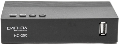 Ресивер DVB-T2 Сигнал Эфир HD-250 черный