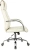 Кресло руководителя Бюрократ T-8010SL слоновая кость экокожа крестов. металл хром