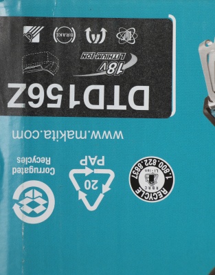 Шуруповерт Makita DTD156Z аккум. патрон:шестигр.1/4"