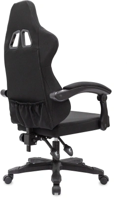 Кресло игровое Knight Wolf RGB черный с подголов. крестов. пластик пластик черный