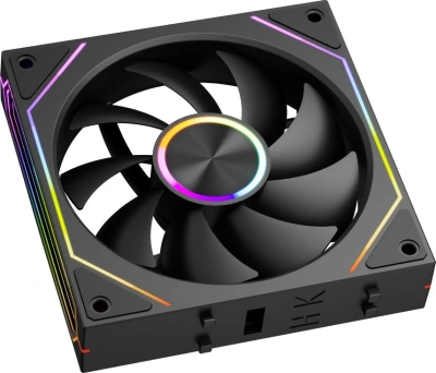 Вентилятор для корпуса PcCooler F3 X120 ARGB 120х120x25 черный 4-pin 28.4дБ (F3X120-BKAC112-GL) Ret