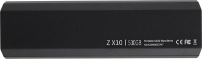 Накопитель SSD Netac USB-C 500GB NT01ZX10-500G-32BK ZX10 черный