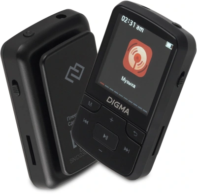 Плеер Hi-Fi Flash Digma Z5 BT 16Gb черный/1.54"/FM/microSD/microSDHC/clip