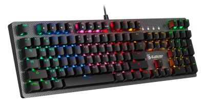 Клавиатура A4Tech B810R NetBee механическая черный USB for gamer LED (B810R (NETBEE)) кабель 1.8м