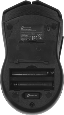 Мышь Оклик 495MW черный/золотистый оптическая 1600dpi беспров. USB для ноутбука 6but (998168)