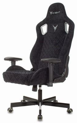 Кресло игровое Knight Outrider LTD черный Light-20 с подголов. крестов. металл
