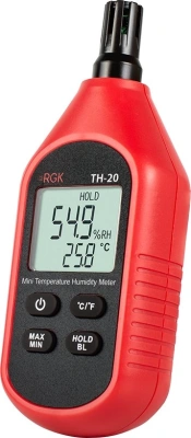 Термогигрометр RGK TH-20 портативный красный/черный (778619)