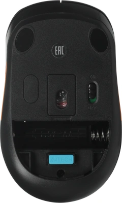 Мышь A4Tech Fstyler FG10 черный/оранжевый оптическая 2000dpi беспров. USB 4but (FG10 ORANGE)