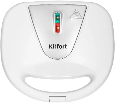 Вафельница Kitfort КТ-4686 750Вт белый/серебристый