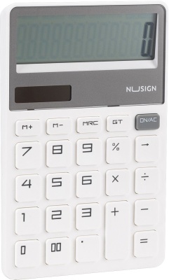 Калькулятор настольный Deli Nusign ENS042WHITE белый 12-разр.