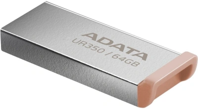 Флеш Диск A-Data 64GB UR350 UR350-64G-RSR/BG USB3.2 серебристый/коричневый