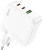 Сетевое зар./устр. Hoco C115A Header PD65W three-port(2C1A) charger(EU) 65W 3.25A+3A+2A+1.5A (PD+QC) универсальное белый (98312)