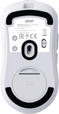 Мышь Acer OMR401 белый оптическая 12000dpi беспров. BT/Radio USB 5but (ZL.MCECC.05D)