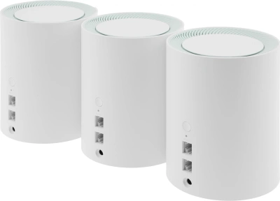 Бесшовный Mesh роутер Cudy M1300 (M1300(3-PACK)) AC1200 10/100/1000BASE-TX белый (упак.:3шт)
