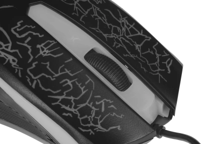 Мышь Оклик 395M SHADOW черный оптическая 1500dpi USB для ноутбука 3but (1102286)