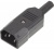 Вилка Lanmaster LAN-IEC-320-C14/90 угловая Вилка Lanmaster LAN-IEC-320-C14/90 угловая