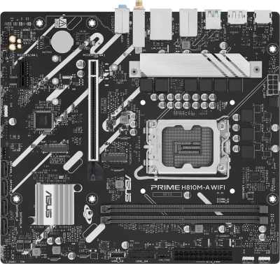 Материнская плата Asus PRIME H810M-A WIFI Soc-1851 Intel H810 2xDDR5 mATX AC`97 8ch(7.1) GbLAN RAID+HDMI+DP