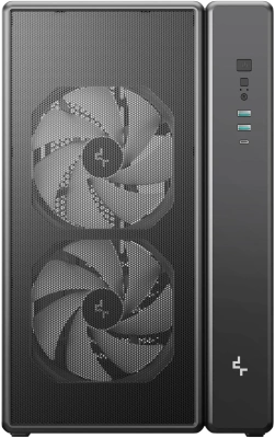 Корпус Deepcool CG590 MESH 2F черный без БП ATX 11x120mm 2xUSB3.0 audio bott PSU