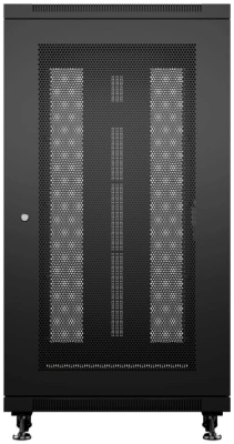 Шкаф коммутационный Cabeus (ND-05C-42U60/80-BK) напольный 42U 600x800мм пер.дв.перфор. задн.дв.перфор. 800кг черный 700мм 2055мм IP20 сталь