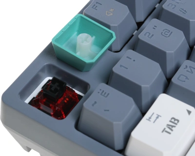 Клавиатура A4Tech S87 Energy механическая серый USB for gamer LED (S87 USB ENERGY ASH) кабель 1.8м