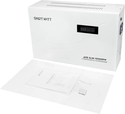 Стабилизатор напряжения Smartwatt AVR Slim 10000RW 10000ВА белый