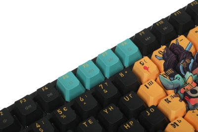 Клавиатура A4Tech AT87 Renegade черный/зеленый USB for gamer LED (AT87) кабель 1.8м