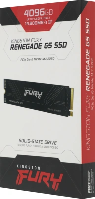 Накопитель SSD Kingston PCIe 5.0 x4 4TB SFYR2S/4T0 Fury Renegade M.2 2280