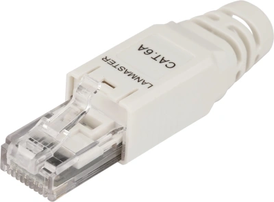 Коннектор Lanmaster LAN-TMP-U6A-WH полев. RJ45 кат.6A UTP бел. (упак.:1шт)