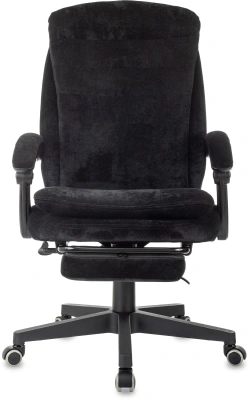 Кресло руководителя Бюрократ T-9950MSG-F Fabric черный Light-20 крестов. пластик подст.для ног