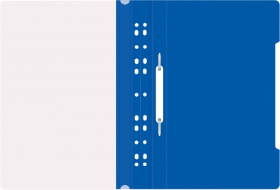 Папка-скоросшиватель Бюрократ PS-P20BLU A4 прозрач.верх.лист боков.перф. пластик синий 0.12/0.16