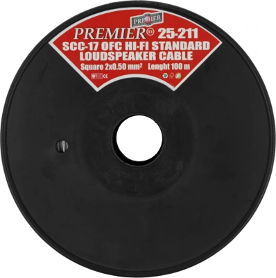 Кабель акустический Premier SCC-17 BC 100м. прозрачный (25-211 100)