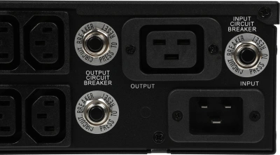 Источник бесперебойного питания Powercom Smart King RT SRT-2000A LCD 1800Вт 2000ВА черный