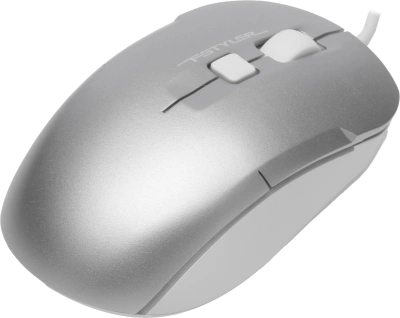 Мышь A4Tech Fstyler FM26S серебристый/белый оптическая 1600dpi silent USB для ноутбука 4but (FM26S USB (ICY WHITE))