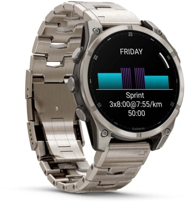 Смарт-часы Garmin Fenix fenix 8 47mm 47мм 1.4" AMOLED корп.серый рем.серый разм.брасл.:125-210мм (010-02904-40)
