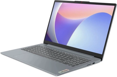 Ноутбук Lenovo IdeaPad Slim 3 15IRH8 Core i7 13620H 16Gb SSD512Gb Intel UHD Graphics 15.6" IPS FHD (1920x1080) без ОС grey WiFi BT Cam (83EM003TPS)