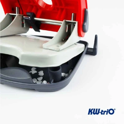 Дырокол Kw-Trio Vortex Medium 096P0 макс.:25лист. металл/пластик разные варианты цветов отв.:2 с линейкой