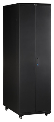 Шкаф коммутационный Lanmaster (TWT-CBB-18U-6X10-G1) напольный 18U 600x1000мм пер.дв.стекл 2 бок.пан. металл 800кг черный 62кг 988мм IP20 металл