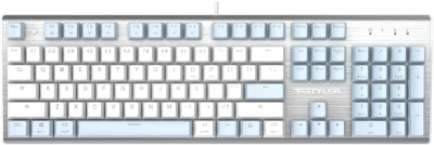Клавиатура A4Tech FS100 механическая синий USB for gamer LED кабель 1.8м