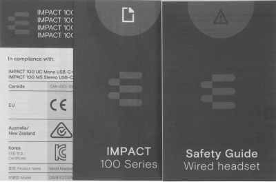 Наушники с микрофоном Epos Impact 100 UC Stereo черный накладные USB оголовье (1001420)