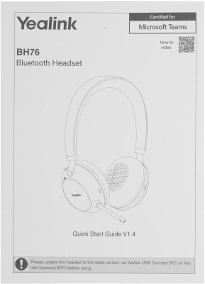 Гарнитура Bluetooth Yealink BH76 UC черный