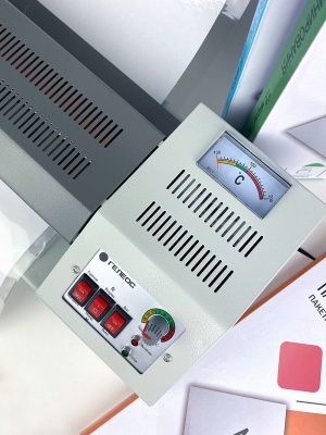 Ламинатор Heleos ЛМ_А3Про серый A3 (60-250мкм) 62см/мин (4вал.) хол.лам. лам.фото реверс