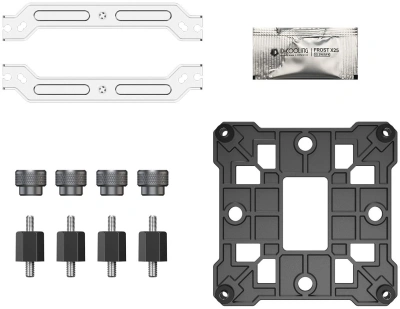 Устройство охлаждения(кулер) ID-Cooling SE-903-XT V2 ARGB Soc-AM5/AM4/1200/1700/1851 серебристый/черный 4-pin 14-29.1dB Al+Cu 150W 390gr Ret (SE-903-XT V2 ARGB)